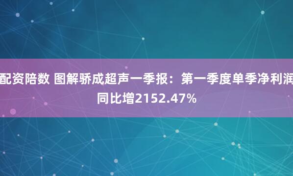 配资陪数 图解骄成超声一季报：第一季度单季净利润同比增2152.47%