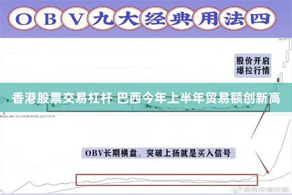 香港股票交易杠杆 巴西今年上半年贸易额创新高