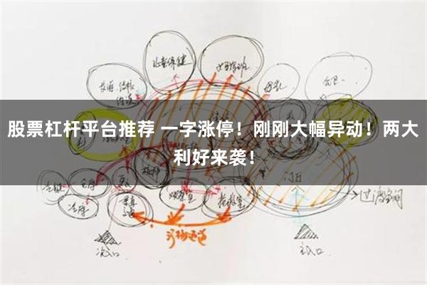 股票杠杆平台推荐 一字涨停！刚刚大幅异动！两大利好来袭！