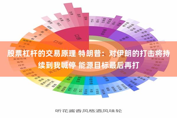 股票杠杆的交易原理 特朗普：对伊朗的打击将持续到我喊停 能源目标最后再打