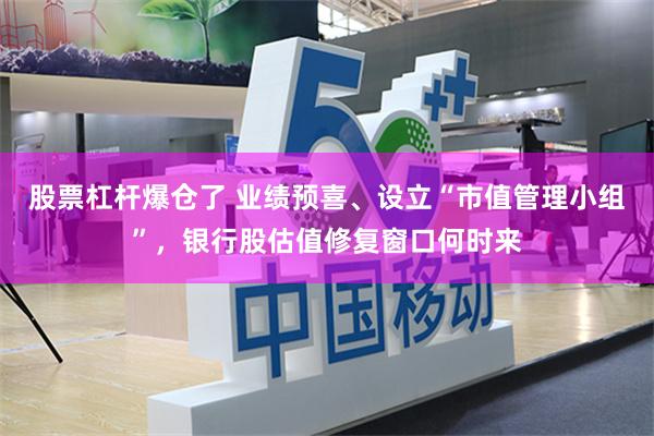 股票杠杆爆仓了 业绩预喜、设立“市值管理小组”,银行股估值修复窗口何时来