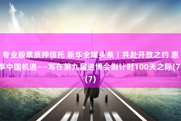 专业股票质押信托 新华全媒头条丨共赴开放之约 惠享中国机遇——写在第九届进博会倒计时100天之际(7)