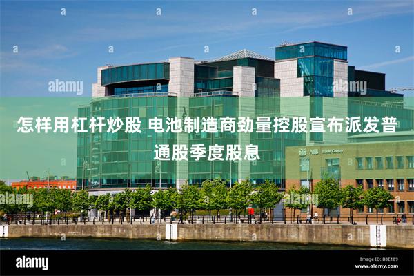 怎样用杠杆炒股 电池制造商劲量控股宣布派发普通股季度股息
