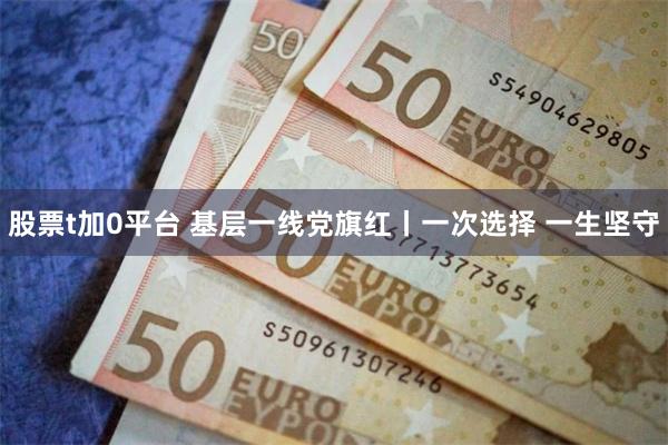 股票t加0平台 基层一线党旗红丨一次选择 一生坚守