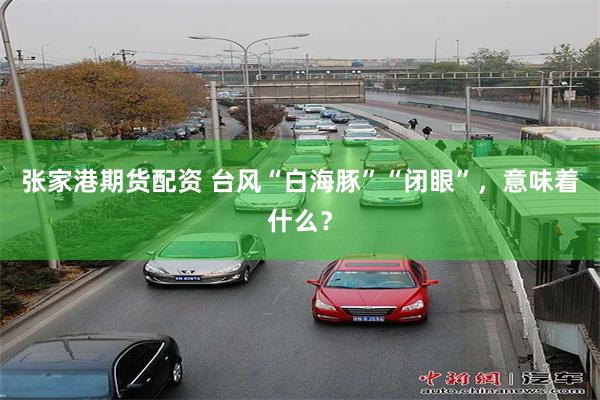 张家港期货配资 台风“白海豚”“闭眼”，意味着什么？