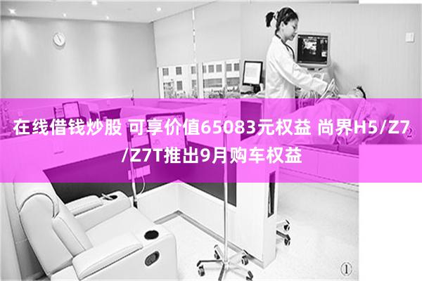 在线借钱炒股 可享价值65083元权益 尚界H5/Z7/Z7T推出9月购车权益