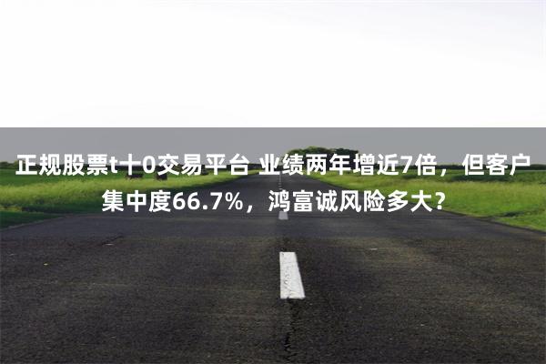 正规股票t十0交易平台 业绩两年增近7倍，但客户集中度66.7%，鸿富诚风险多大？