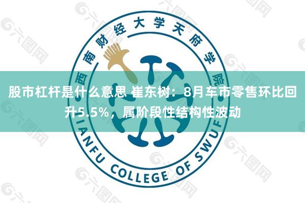 股市杠杆是什么意思 崔东树：8月车市零售环比回升5.5%，属阶段性结构性波动